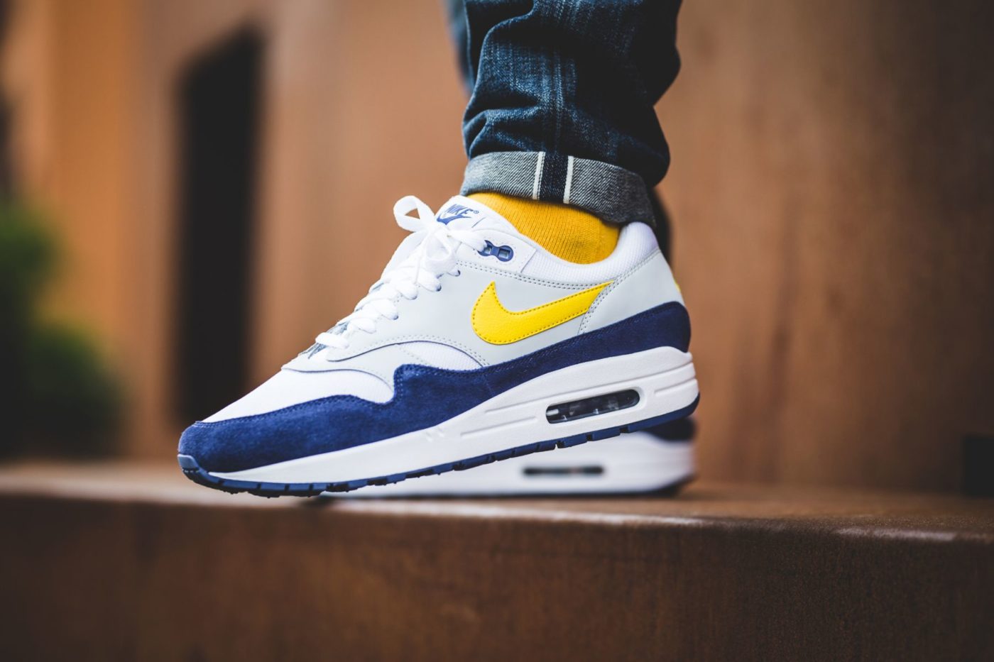 Nike air max store 1 blau gelb